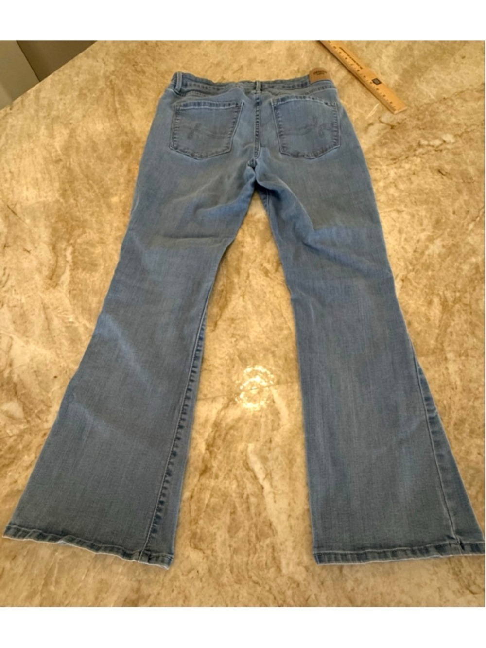 Women's DENIZEN from Levi's Blue Mid Rise Bootcut Jeans Size 30 - Picture 2 of 11